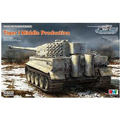  Rye Field Models RFMRM5010 1:35 Rye Field Model Sd.Kfz.181 Tiger I Middle Production with Full Interior [MODEL BUILDING KIT]