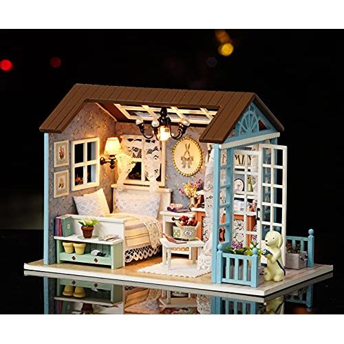  Rylai DIY Miniature Dollhouse Kit with Music Box 3D Puzzle Challenge for Adult Z007