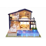 Rylai DIY Miniature Dollhouse Kit with Music Box 3D Puzzle Challenge for Adult Time Apartment