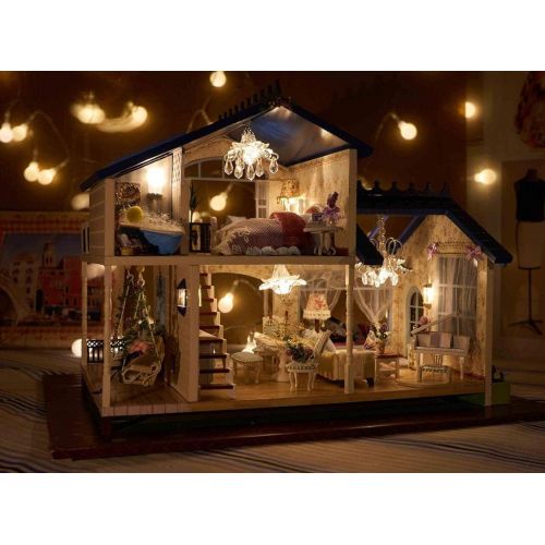  DIY Miniature Dollhouse Kit with Music Box Rylai 3D Puzzle Challenge for Adult (A032)