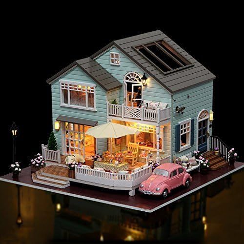  Rylai DIY Miniature Dollhouse Kit with Music Box 3D Puzzle Challenge for Adult Queenstown Holidays