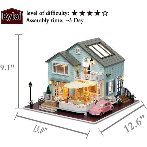  Rylai DIY Miniature Dollhouse Kit with Music Box 3D Puzzle Challenge for Adult Queenstown Holidays