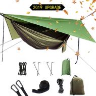 Ryno 2019 Upgrade Portable camping hammock set,single double hammock,mosquito net,insect net,rain shade tent,high strength parachute fabric hanging bed. Suitable for outdoor,hiking,camp