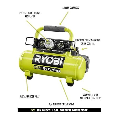  RYOBI 18V ONE+™ 1 Gallon air compressor
