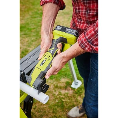  RYOBI RMT18-0 18V ONE+ Cordless Multi-Tool (Bare Tool), Hyper Green