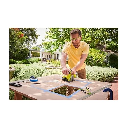  RYOBI - Multi-material saw 18V - diam. 85 mm x 15 mm - 4,250 rpm - Comes with 1 multi-material blade, 1 tile blade, 1 parallel guide and 1 suction nozzle - R18MMS-0