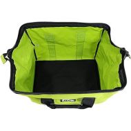 Green Wide Mouth Collapsible Genuine OEM Contractor’s Bag w/Full Top Single Zipper Action and Cross X Stitching