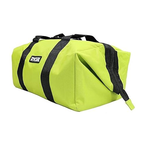  Green Wide Mouth Collapsible Genuine OEM Contractor’s Bag w/Full Top Single Zipper Action and Cross X Stitching