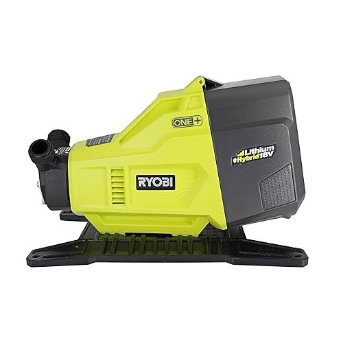  Ryobi P750 One+ 18V Hybrid Lithium Ion Battery or 120V AC Powered Portable Potable Water Transfer Pump (Battery Not Included, Tool Only)