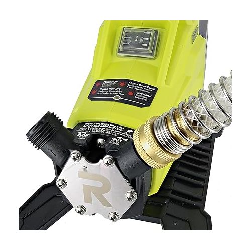  Ryobi P750 One+ 18V Hybrid Lithium Ion Battery or 120V AC Powered Portable Potable Water Transfer Pump (Battery Not Included, Tool Only)
