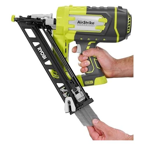  Ryobi P330 18V ONE+ Angled 15 Ga Finish Nailer Battery and Charger Not Included