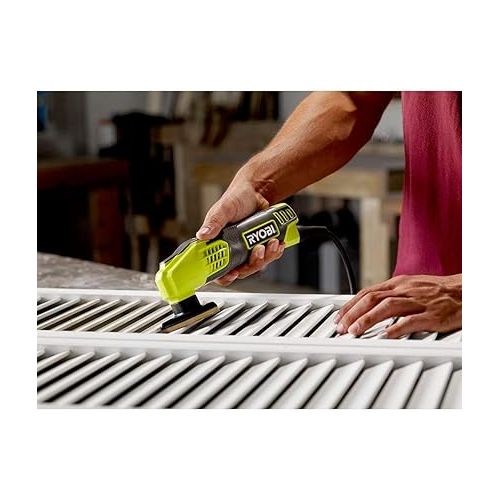  Ryobi ZRDS1200 0.4 Amp Corded 2-7/8 in. Detail Sander (Renewed)