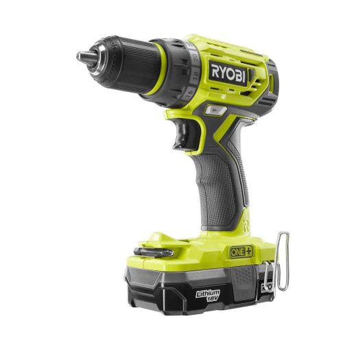  Ryobi 18-Volt ONE+ Lithium-Ion Cordless Brushless Drill/Driver-Impact Driver 2-Tool Kit w/(2) 1.3 Ah Batteries, Charger,