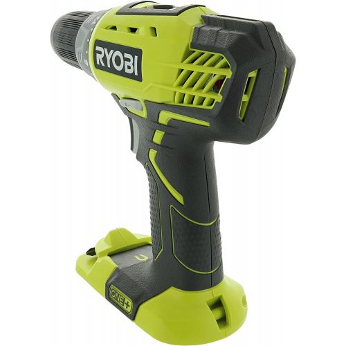  Ryobi P208 One+ 18V Lithium Ion Drill/Driver with 1/2 Inch Keyless Chuck (Batteries Not Included, Power Tool Only)