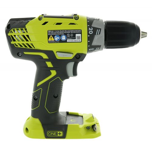  Ryobi P1811 One+ Compact Drill / Driver Kit (5 Piece Bundle: 1x P208 Drill / Driver Power Tool, 2x P102 18 Volt Battery, 1x P118 18 Volt Battery Charger, 1x Lime Green Ryobi Tool B