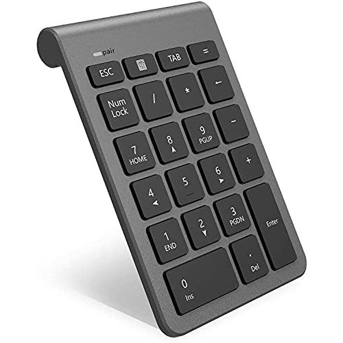  [아마존베스트]Rytaki 22 Keys Numeric Keypad for iMAc, Macbooks, PC and Laptops, Ultra Slim Black