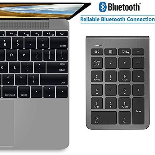  [아마존베스트]Rytaki 22 Keys Numeric Keypad for iMAc, Macbooks, PC and Laptops, Ultra Slim Black