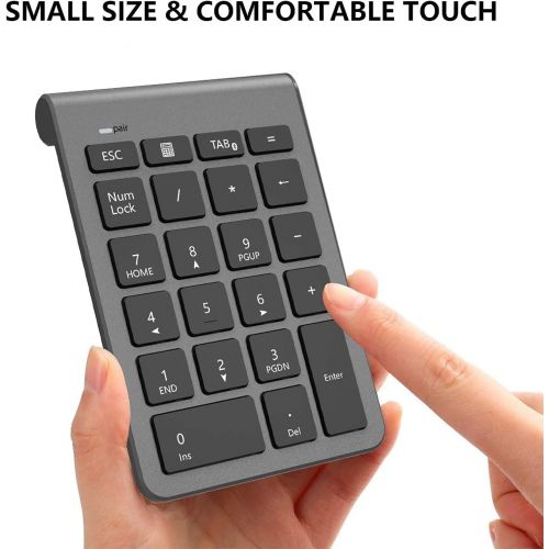  [아마존베스트]Rytaki 22 Keys Numeric Keypad for iMAc, Macbooks, PC and Laptops, Ultra Slim Black