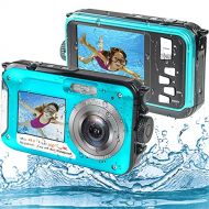 S & P Safe and Perfect Underwater Camera, Waterproof Camera Full HD 2.7K 48MP Waterproof Camera Digital with Dual Screen, 16X Digital Zoom and Self-Timer (WP01)