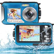 S & P Safe and Perfect Underwater Camera Full HD 2.7K 48MP Waterproof Camera for Snorkeling Dual Screen Waterproof Camera Digital with Self-Timer and 16X Digital Zoom (WPC-1)