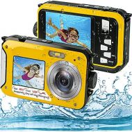 S & P Safe and Perfect Underwater Camera, Waterproof Camera Full HD 2.7K 48MP Waterproof Camera Digital with Dual Screen, 16X Digital Zoom and Self-Timer