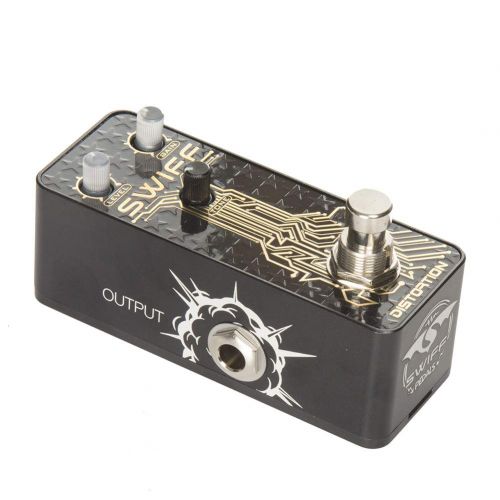  S SWIFF SWIFF Guitar Effect Pedal Distortion Classic Tone Effects DC9V Power Input True Bypass Effector(DISTORTION)