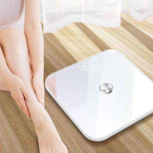  S-D-A Tempered Glass Body Fat Scale Floor Smart Bluetooth,White