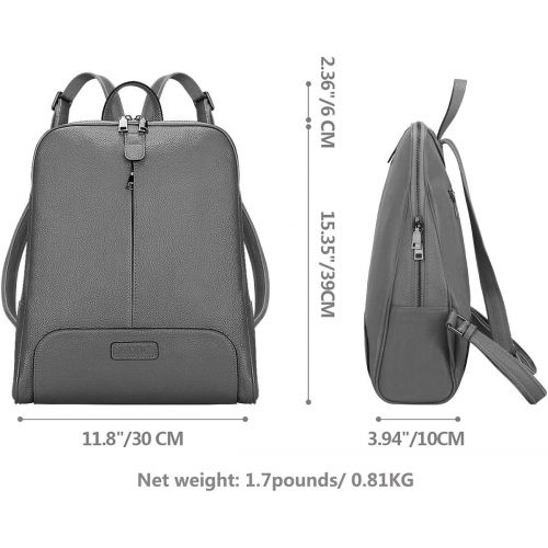  [아마존 핫딜] [아마존핫딜]S-ZONE Women Genuine Leather Backpack Purse Travel Bag Upgraded 3.0