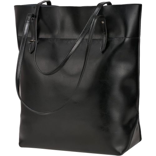  [아마존 핫딜] [아마존핫딜]S-ZONE Vintage Genuine Leather Tote Shoulder Bag Handbag Big Large Capacity Upgraded 2.0