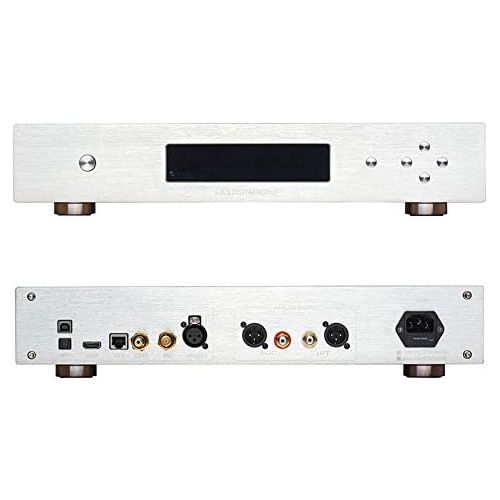  S.K.L L.K.S Audio MH-DA004 Dual ES9038pro Flagship DAC DSD Input Coaxial BNC AES EBU for DoP USB I2S Optical Audio Decoder (Black Upgraded USB Version)