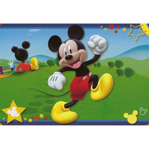  S.L Home Fashions INC Large Disney 54x80 Extra Soft Non-Slip Back Area Rug (Mickey Mouse Clubhouse)