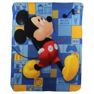 S.L. Home Fashions Mickey Mouse Whistle While you Walk Kids Character lightweight Fleece Throw Blanket