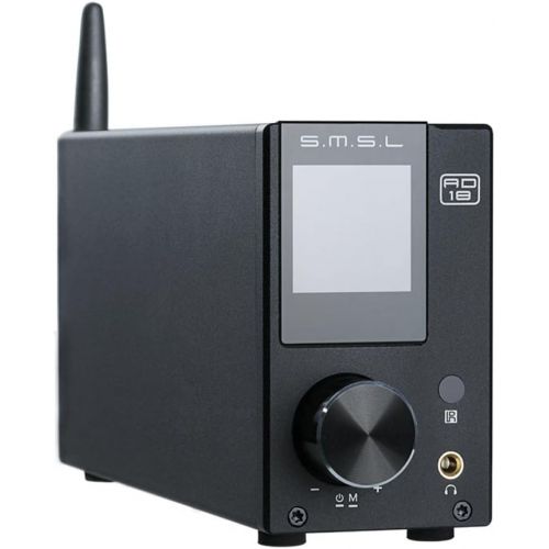  [아마존베스트]S.M.S.L AD18 HiFi Audio Stereo Amplifier with Bluetooth 4.2 Supports Apt-X,USB DSP Full Digital Power Amplifier 2.1 for Speaker,Small 80Wx2 Class D Amplifier with Subwoofer Output