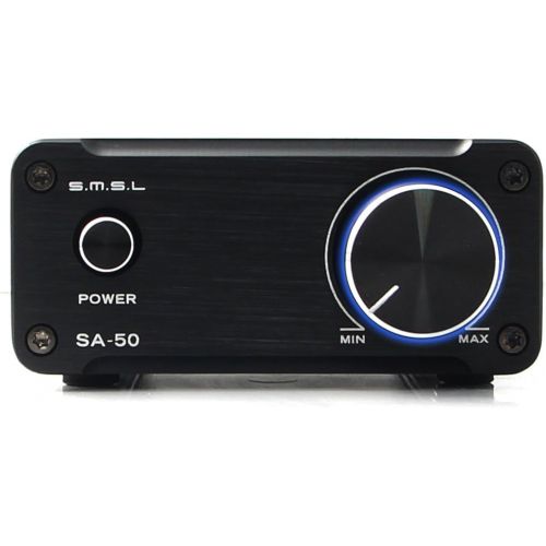  [아마존베스트]SMSL SA50 50Wx2 TDA7492 Class D Amplifier + Power Adapter (Black)