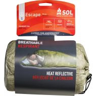 S.O.L. Survive Outdoors Longer Escape Bivvy OD Green, 70 Percent Heat Reflective, Breathable Personal Shelter, Lightweight Emergency Survival Sleeping Bag Sack, Drawstring Bag,...