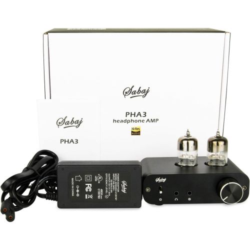  [아마존베스트]SABAJ PHA3Vacuum Tube Headphone Amplifier 2X6J9Low Ground Noise Integrated Stereo Amp Audio Stereo Output For Headphones