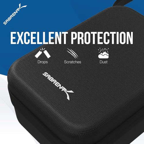  Sabrent Universal Travel Case for GoPro or Small Electronics and Accessories [Small] (GP-CSSL)