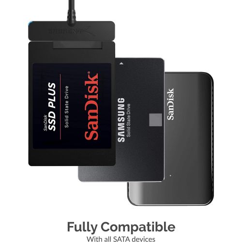  Sabrent 2.5 Inch to 3.5 Inch Internal Hard Disk Drive Mounting Bracket Kit + USB 3.0 to SSD / 2.5-Inch SATA I/II/IIIHard Drive Adapter