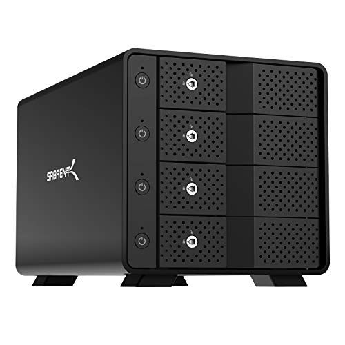  Sabrent USB 3.2 4-Bay 3.5 SATA Hard Drive Tray-Less Docking Station (DS-SC4B)