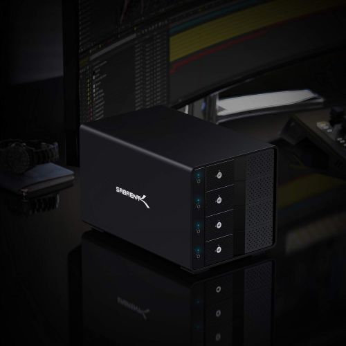  Sabrent USB 3.2 4-Bay 3.5 SATA Hard Drive Tray-Less Docking Station (DS-SC4B)