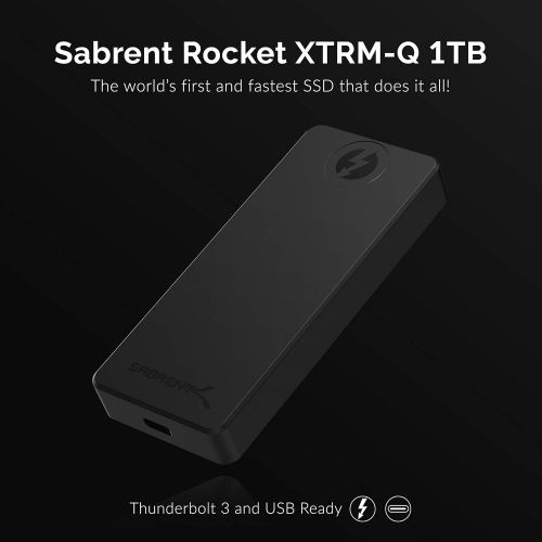  [아마존베스트]Sabrent Rocket XTRM-Q 1TB USB 3.2 / Thunderbolt 3 External SSD (SB-XTMQ-1TB)