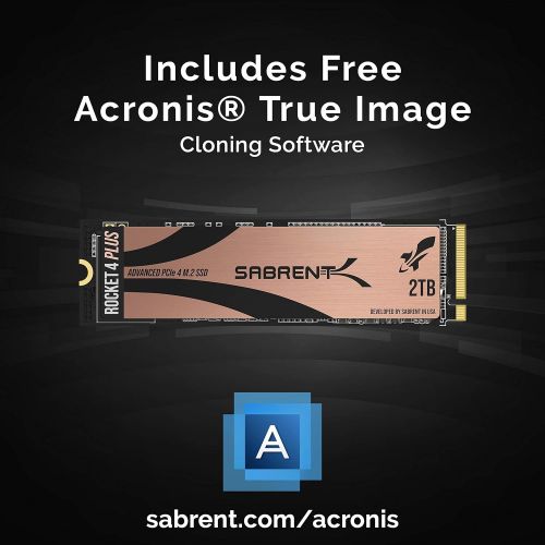  [아마존베스트]Sabrent 2TB Rocket 4 Plus NVMe 4.0 Gen4 PCIe M.2 Internal SSD Extreme Performance Solid State Drive R/W 7100/6600MB/s (SB-RKT4P-2TB)