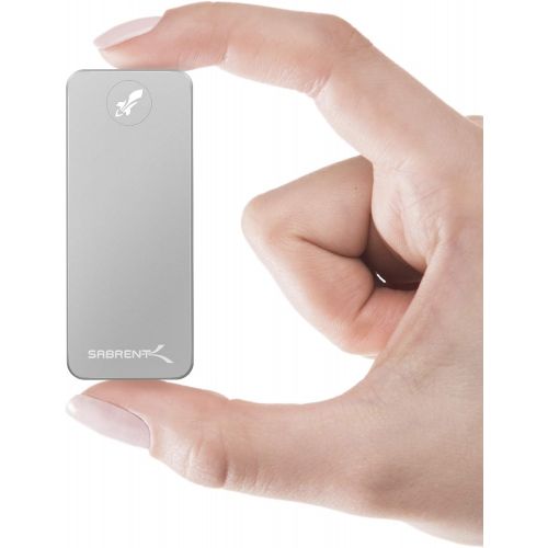  Sabrent Rocket Nano 1TB USB 3.2 10Gb/s External Aluminum SSD (Silver) (SB-1TB-NANO)