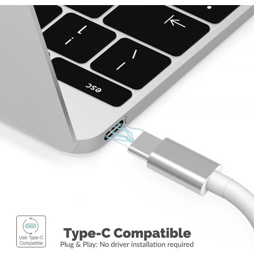  Sabrent USB Type-C Hub with HDMI and 2 USB 3.0 Ports,[4K and 60W Power Delivery Support] (HB-U2HC)