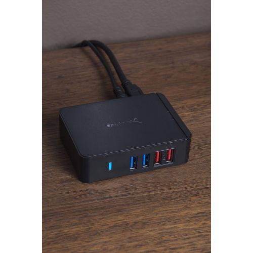  Sabrent 7 Port USB 3.0 HUB + 2 Charging Ports with 12V4A Power Adapter [Black] (HB-U930)