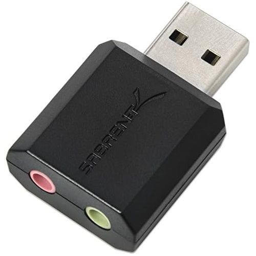  Sabrent USB External Stereo Pc & MAC Sound Adapter Au-mmsa Computers & Accessories External Sound Cards for Window Vista, Xp, 7, 8 - Mac Os 8.6 or Above
