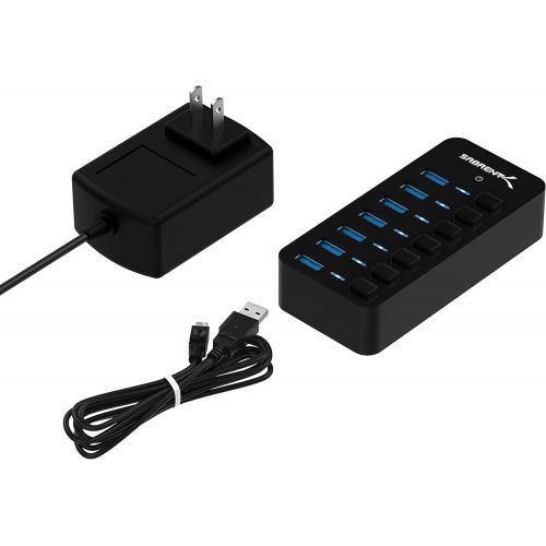  Sabrent 4-Port USB 3.0 Hub with Individual LED Power Switches (HB-UM43)