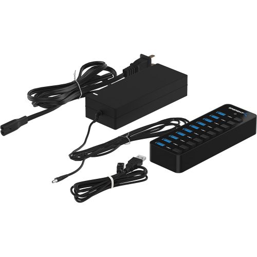  Sabrent 4-Port USB 3.0 Hub with Individual LED Power Switches (HB-UM43)