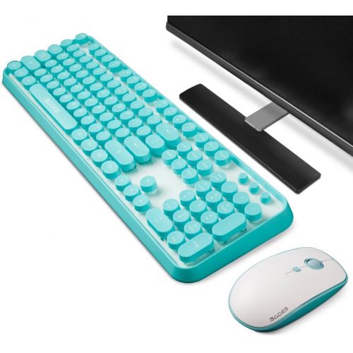  [아마존 핫딜] SADES V2020 Wireless Keyboard and Mouse Combo,Keyboard with Round keycaps, 2.4GHz Dropout-Free Connection, Long Battery Life for PC/Laptop ¡­