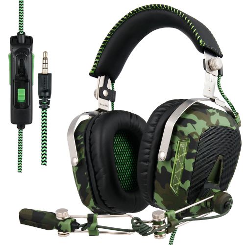  [아마존 핫딜]  [아마존핫딜]SADES SA 926 Stereo Gaming Headset Over-Ear-Kopfhoerer mit Mikrofon fuer PS4 / PS3 / Xbox One / Xbox 360 / PC / Mac / Smart Phone / iPhone (Armee-Gruen)